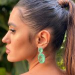 Brinco Verde Fusion Cravejado