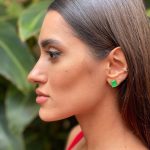 Brinco Quadrado Esmeralda Fusion