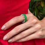 Anel Cristal Esmeralda