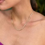 Colar Riviera Pequeno Dourado