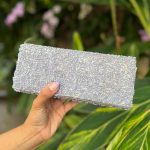 Clutch Bolinhas Azul