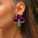 Brinco Orquídea Roxa