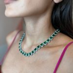 Colar Coração Verde