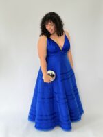 Princesa Geométrico Azul Royal