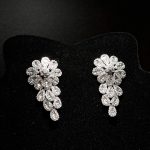 Brinco Cacho Flor Baguete