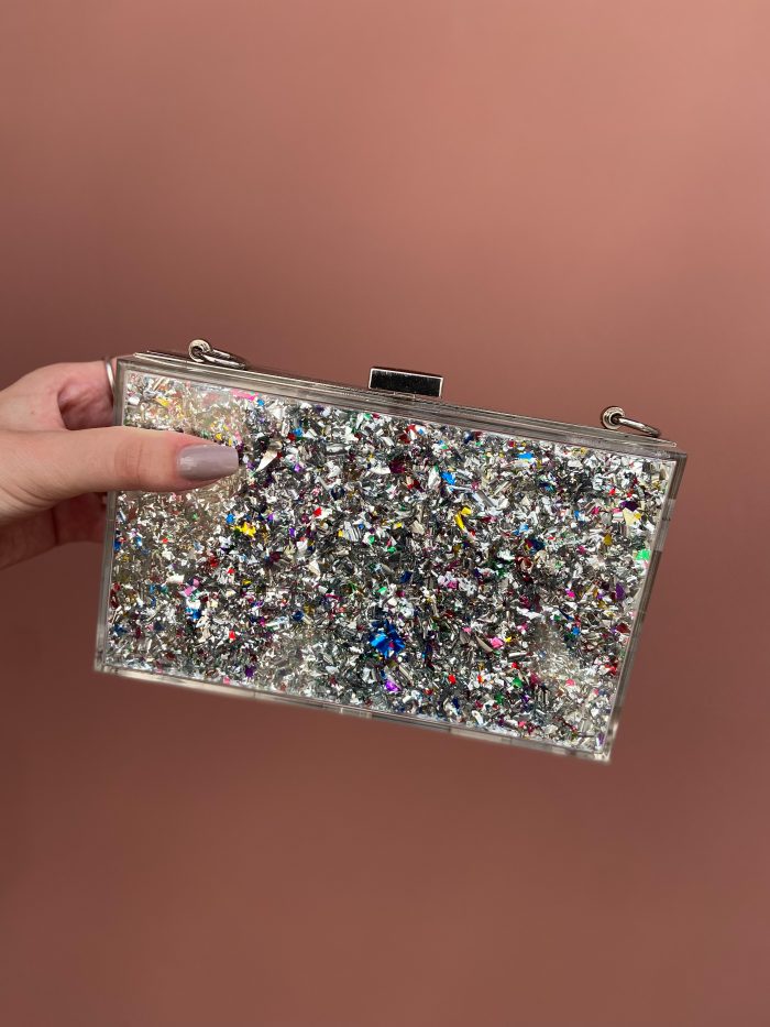 Clutch Marmorizada Prata - Image 1