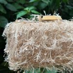 Clutch de Plumas Rose