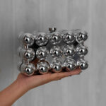 Clutch Bolhas Prata