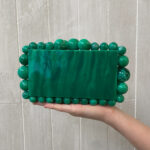 Clutch Bolhas Verde