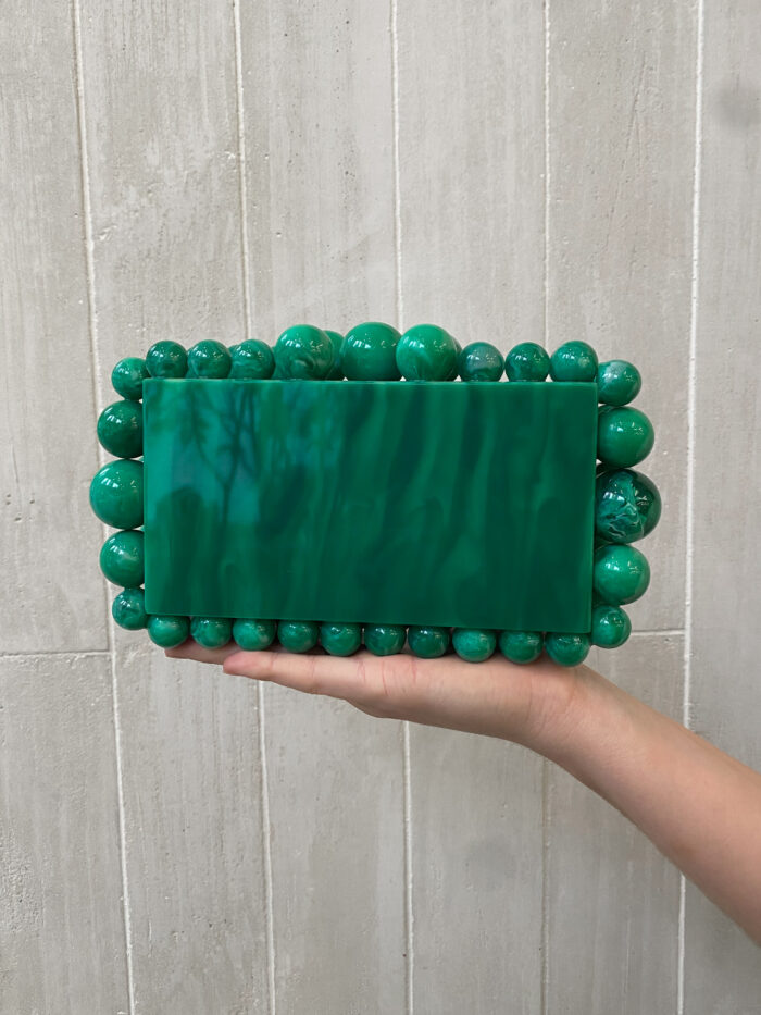 Clutch Bolhas Verde - Imagem 1
