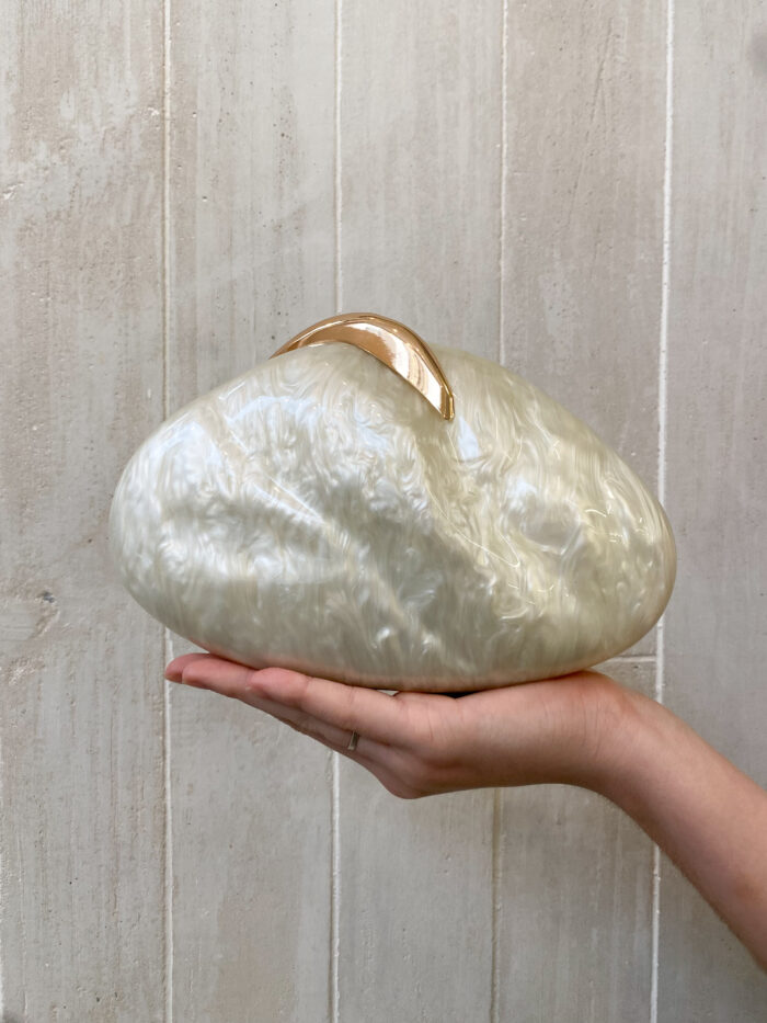 Clutch Madreperola Com Dourado - Imagem 1