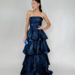 Magnólia Jacquard Azul