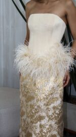 Lana Jacquard Dourado - Imagem 5